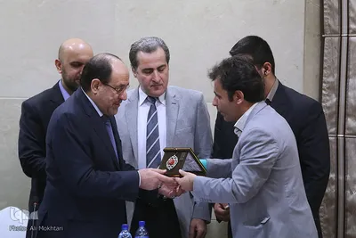 کنفرانس مطبوعاتی نوری المالکی معاون رئیس جمهور عراق