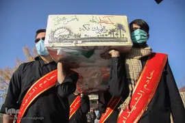 تشییع 6 شهید گمنام - سمنان