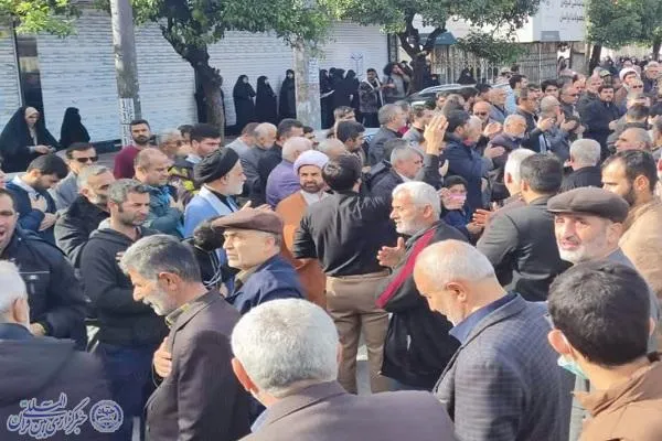 تشییع پیکر مطهر شهید گمنام با حضور پرشور مردم در بابلسر