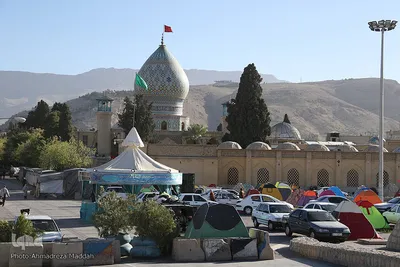 حرم حضرت علی ابن حمزه(ع) میزبان مسافران نوروزی‎‎