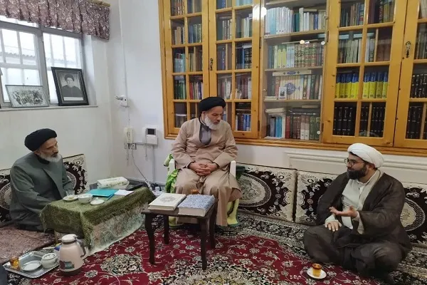 دیدار امام جمعه بخش بهاران با فرزند مرحوم آیت‌الله علوی گرگانی