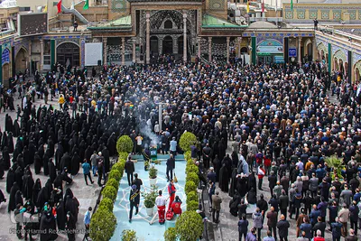 مراسم تشییع و تدفین یار امین و شجاع انقلاب اسلامی، آیت الله محمدی ری شهری