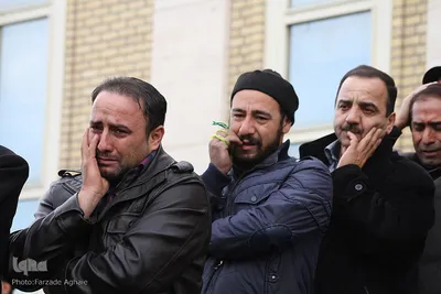تشییع پیکر جنازه جانباختان حادثه قطار تبریز