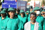 اعزام عوامل اجرایی موکب حضرت احمد بن موسی(ع) شهرداری شیراز به سمت مرز شلمچه‎‎