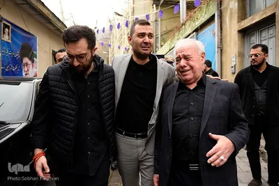 مراسم تشییع پیکر مرحوم حسن غفوری‌فرد در حسینیه جماران