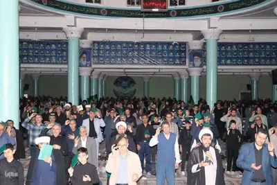 مراسم معنوی شب قدر در مصلی تکاب‎