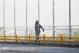 ایستاده در غبار
