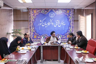 بازدید حجت الاسلام سید جواد هوایی معاون آموزش و پژوهش سازمان تبلیغات اسلامی از سازمان قرآنی دانشجویان کشور