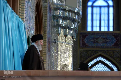 حضور و سخنرانی رهبر انقلاب در حرم مطهر رضوی

