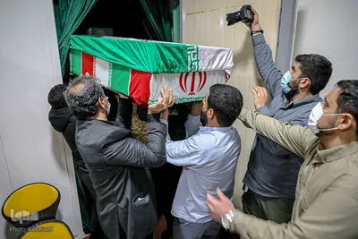 مراسم وداع با دو شهید مدافع حرم در معراج الشهدا