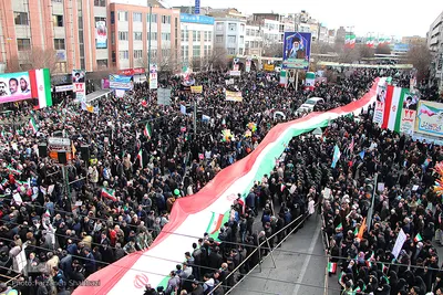 مراسم راهپیمایی یوم الله ۲۲ بهمن در تبریز