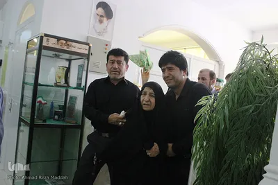 مراسم وداع خانواده شهید محمد قائدی