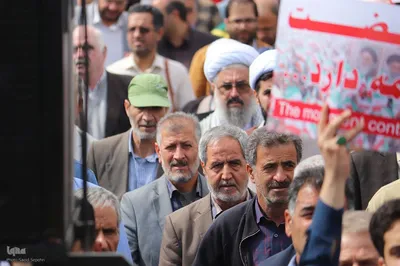 راهپیمایی ضد صهیونیستی در حمایت از مردم مظلوم فلسطین در ملایر