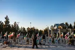 مراسم گلباران و عطرافشانی مزار مطهر شهدا در اصفهان