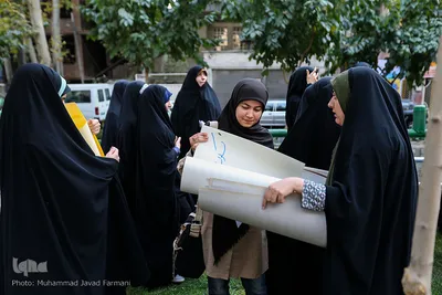 تجمع اعتراض آمیز دانشجویان به کشتار مسلمانان میانمار