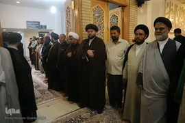 مراسم بزرگداشت آیت الله محمد آصف محسنی(ره) در شبستان امام خمینی (ره) حرم مطهر حضرت فاطمه معصومه سلام الله علیها
