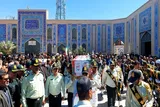 عکس | تشییع پیکر مطهر ستوان‌سوم شهید «محمدرضا آرام» در زابل