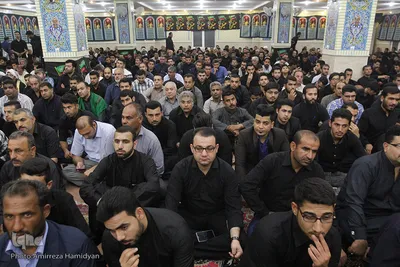 حضور آیت‌الله کعبی درمراسم عزاداری حضرت سیدالشهداء(ع)
