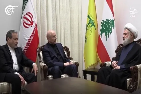 دیدار قالیباف و عراقچی با دبیرکل حزب‌الله لبنان