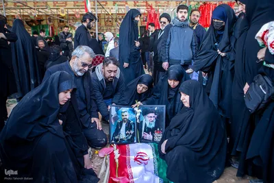 وداع با پیکر شهدای حملات صهیونی-آمریکایی