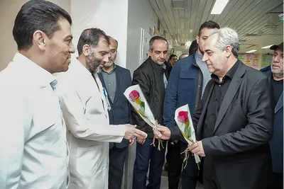 عیادت استاندار آذربایجان شرقی از مجروحان جنگ رمضان