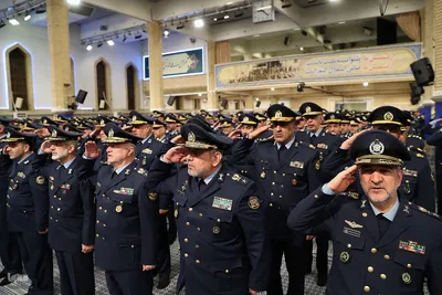 دیدار جمعی از فرماندهان نیروی هوایی با مقام معظم رهبری