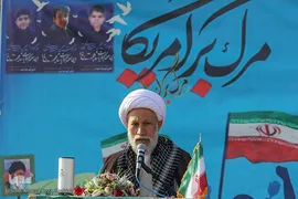 نواخت زنگ استکبارستیزی در محل درس شهید حادثه تروریستی حرم مطهر شاهچراغ(ع)