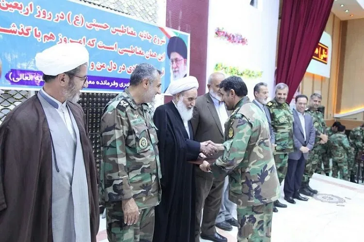 آئین تجلیل از خادمان اربعین در کرمانشاه برگزار شد