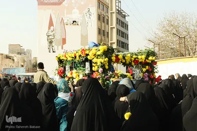 تشییع پیکر دو شهید گمنام در نعمت آباد تهران