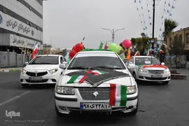 راهپیمایی خودرویی 22 بهمن 1400 - سمنان