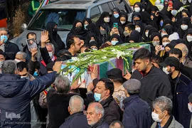 مراسم خاکسپاری و تشیع پیکر شهید «حسین فغانی»