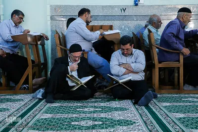 مراسم جزء خوانی قرآن کریم در حرم حضرت عبدالعظیم(ع)