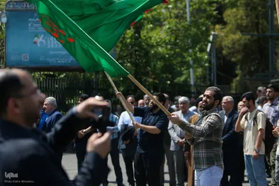 تجمع دانشگاهیان دانشگاه تهران در حمایت از خیزش دانشجویان دانشگاه‌های آمریکا