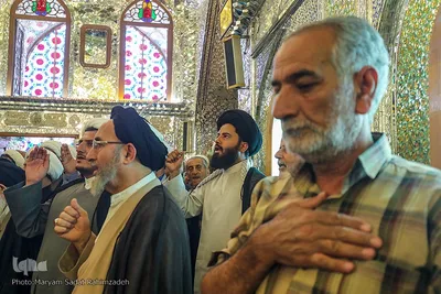 حضور ائمه جماعت در حرم حضرت شاهچراغ علیه‌السلام
