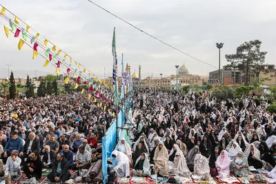 نماز عید سعید فطر در حرم حضرت عبدالعظیم(ع)