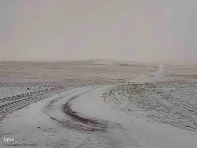 طبیعت برفی ارتفاعات و مناطق روستایی اهر