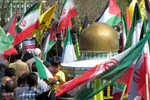 راهپیمایی روز قدس همراه با تشییع دو شهید در یزد‎