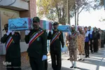 مراسم استقبال از پانزده شهید گمنام در یزد‎‎
