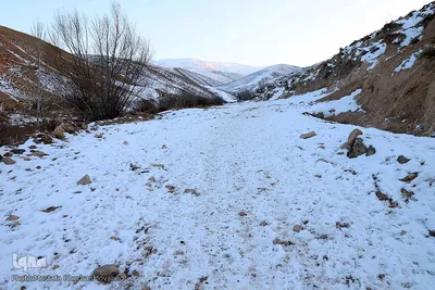 برف و یخبندان روستای «کردلر» در اهر