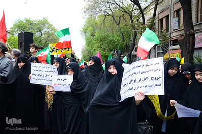 ⁨راهپیمایی حمایت از بیانیه شورای عالی امنیت ملی⁩