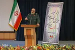 سردار کریمی فرمانده سپاه روح الله در همایش سفیران کنگره ملی نقش امام خمینی(ره) در دفاع مقدس