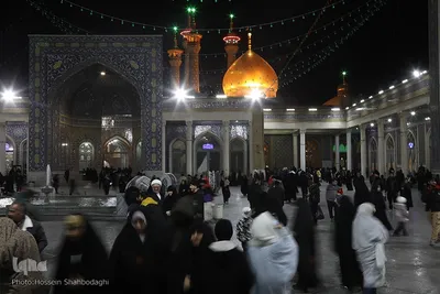 حال و هوای حرم کریمه اهل بیت(ع) در شب شهادت پدر بزرگوارشان