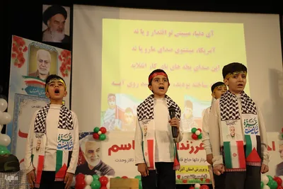 اجتماع دانش آموزی فرزندان حاج قاسم در تبریز‎