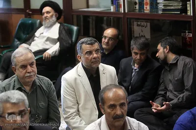 مراسم یادبود دو جهادگر شهید حادثه تروریستی مجلس