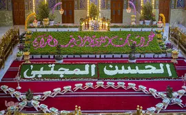آذین بندی کربلا به مناسبت ولادت امام حسن(ع)
