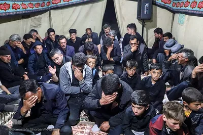 عزاداری حضرت اباعبدالله الحسین(ع) در مناطق عشایری شهرستان اهر