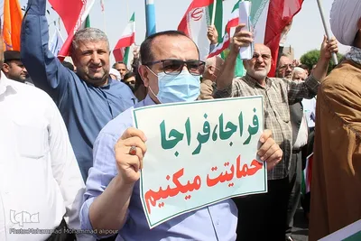 تظاهرات نمازگزاران اهوازی در محکومیت اغتشاشات اخیر