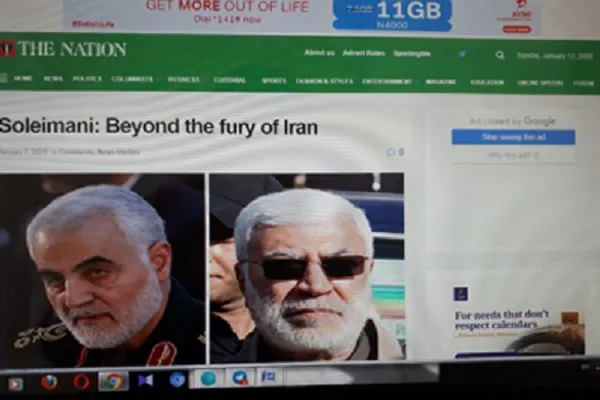 انتشار مقاله «سلیمانی؛ فراتر از خشم ایران» در نیجریه