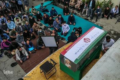 مراسم وداع با هنرمند انقلابی حاج نادر طالب زاده