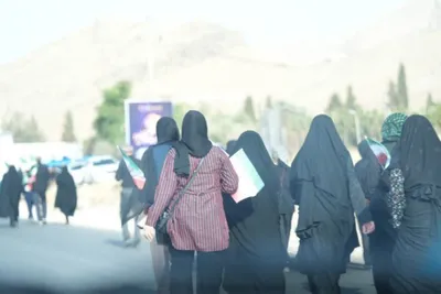 عکس | راهپیمایی جاماندگان اربعین در لرستان